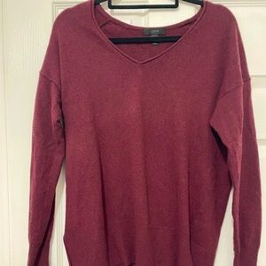 J.Crew Maroon Sweater with‎ Side Split Detail Size XS